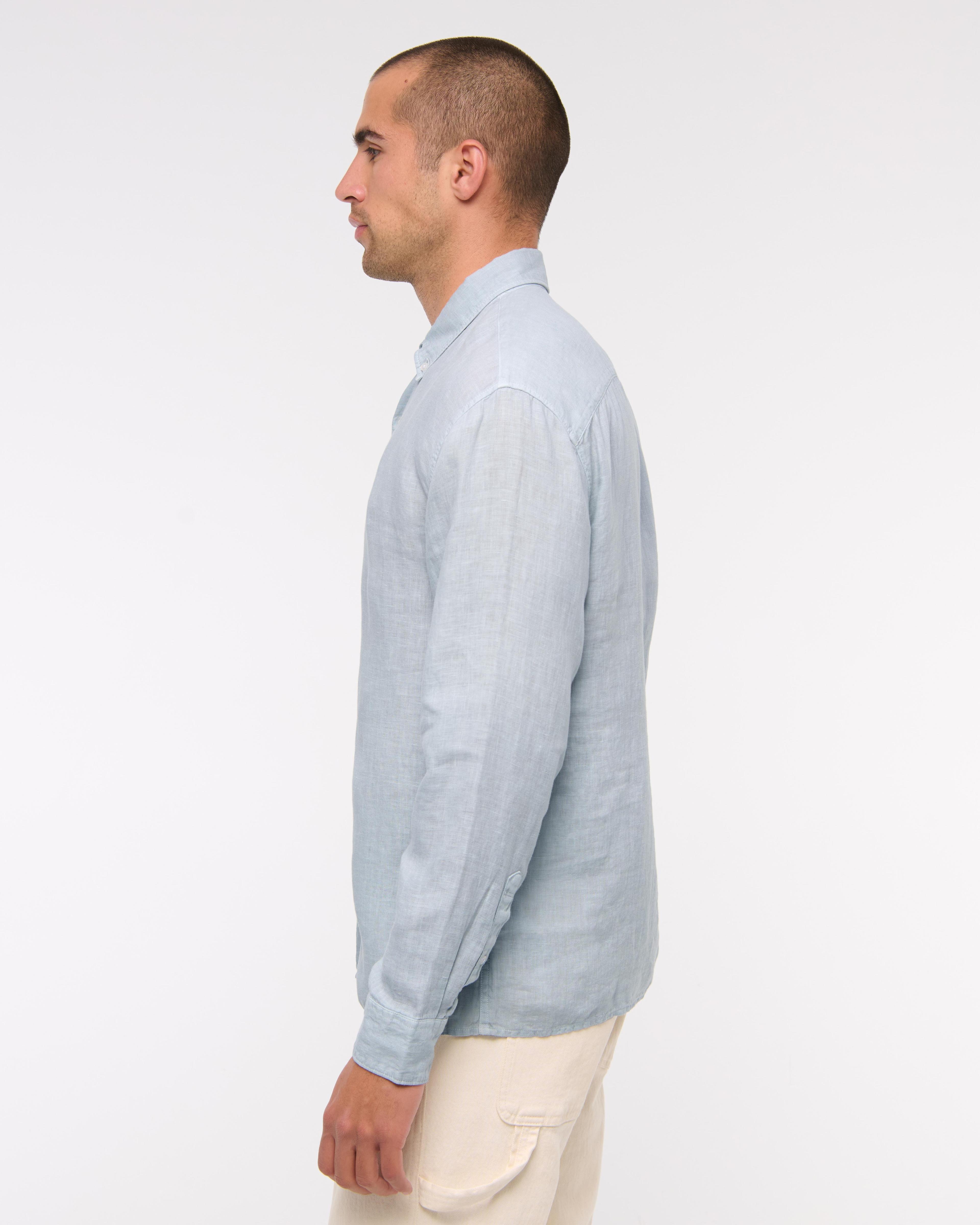 Linen Button-Up Shirt Product Image