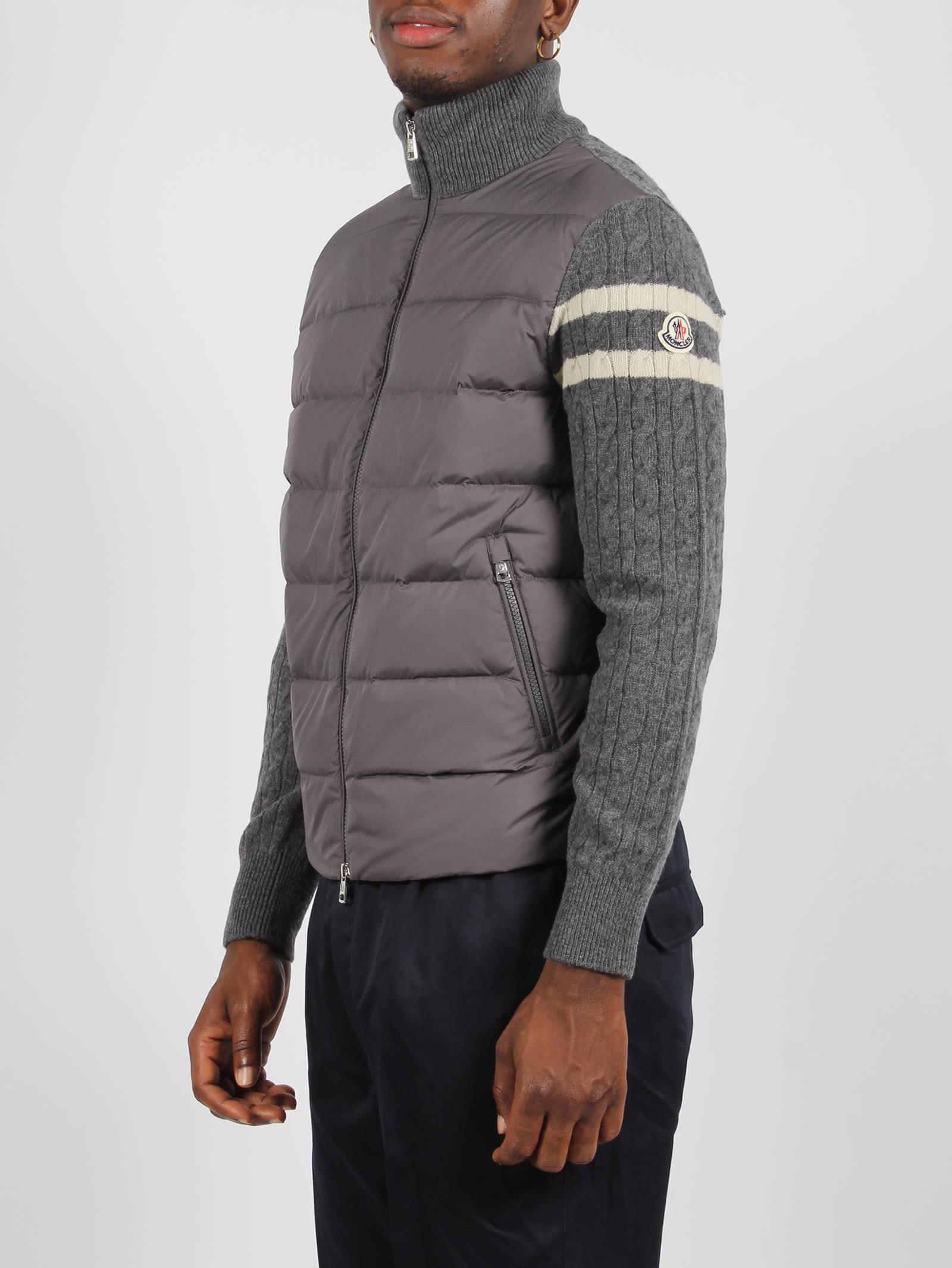 Quilted Zip In Grey Product Image