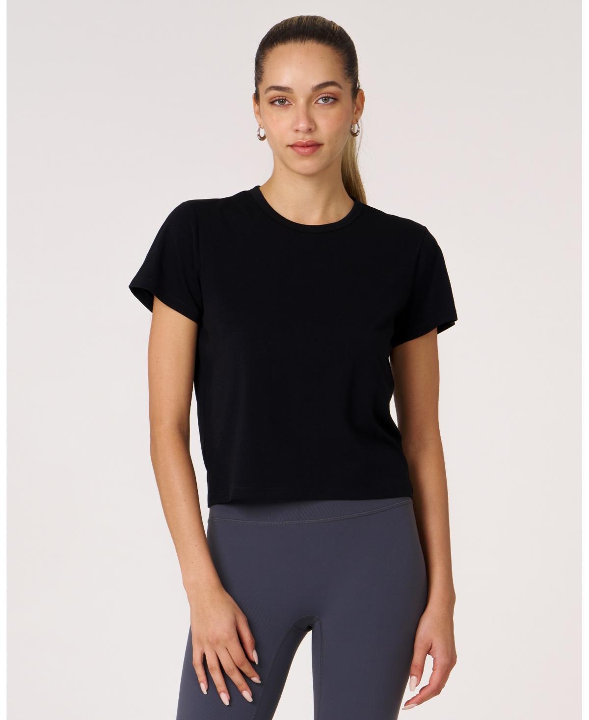 Rebody Active Womens Rebody Essentials Crop Tee For Women Product Image