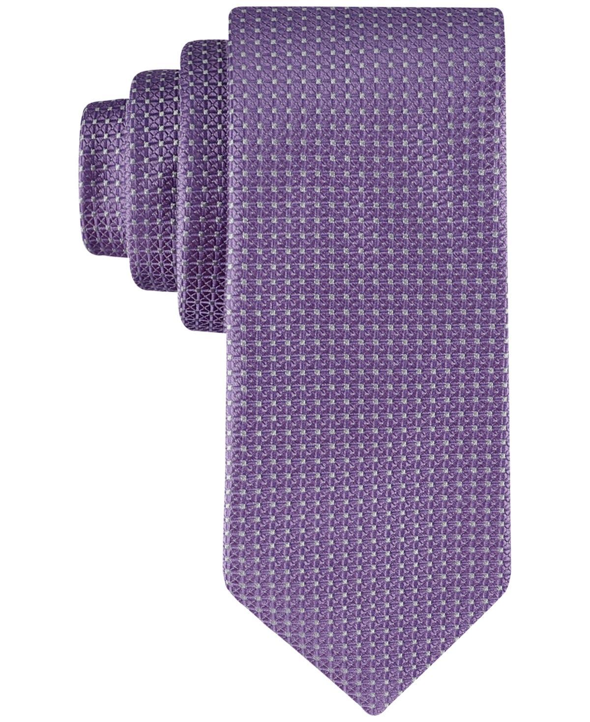 Calvin Klein Mens Sabrina Micro-Grid Tie Product Image