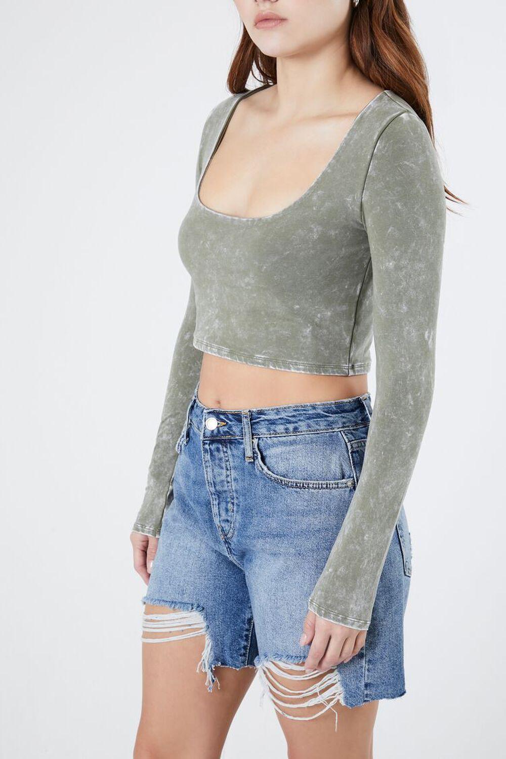 Mineral Wash Crop Top | Forever 21 Product Image