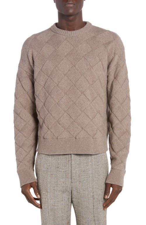 Bottega Veneta Intreccio 3D Knit Wool Blend Sweater Product Image