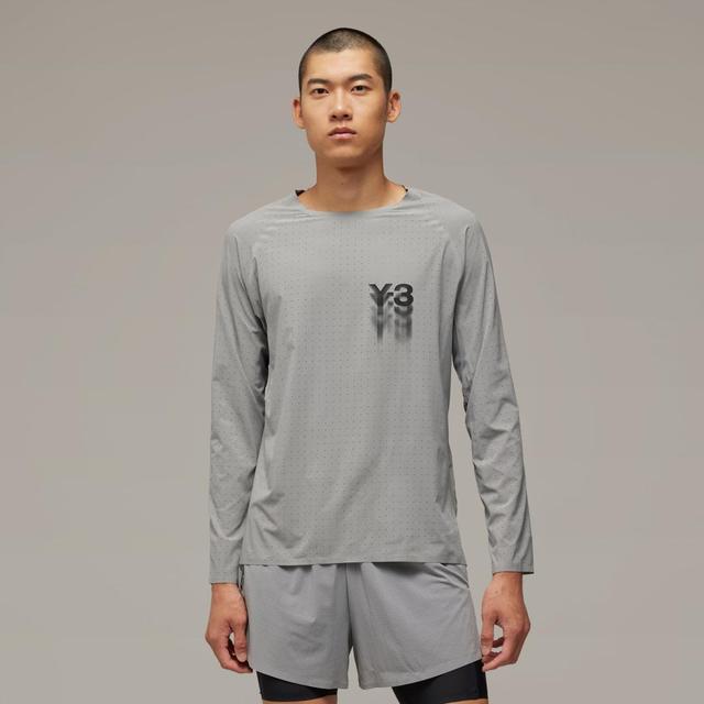 adidas Y-3 Running Long Sleeve Tee Black M Mens Product Image