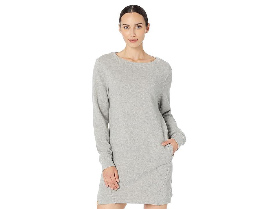 tentree Fleece Crew Dress (High-Rise Grey Heather) Women's Clothing Product Image