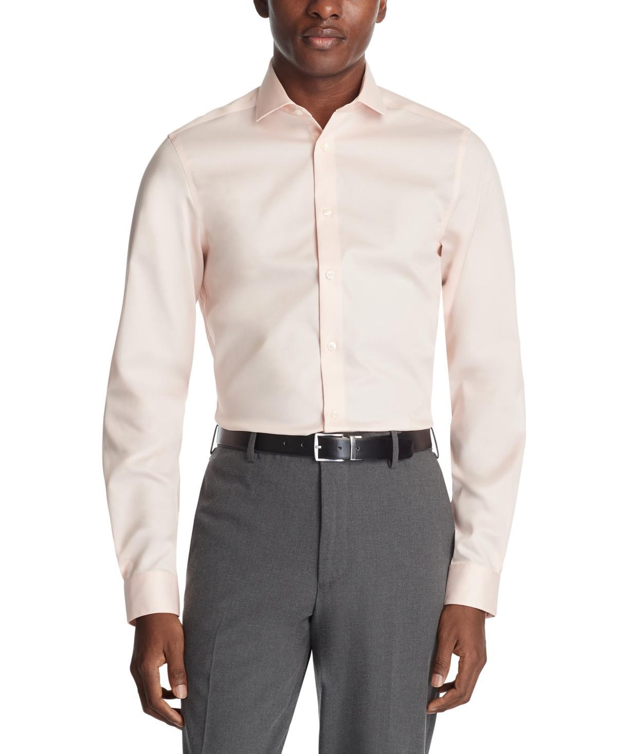 Calvin Klein Mens Steel Plus Slim Fit Modern Pin Cord Dress Shirt Product Image