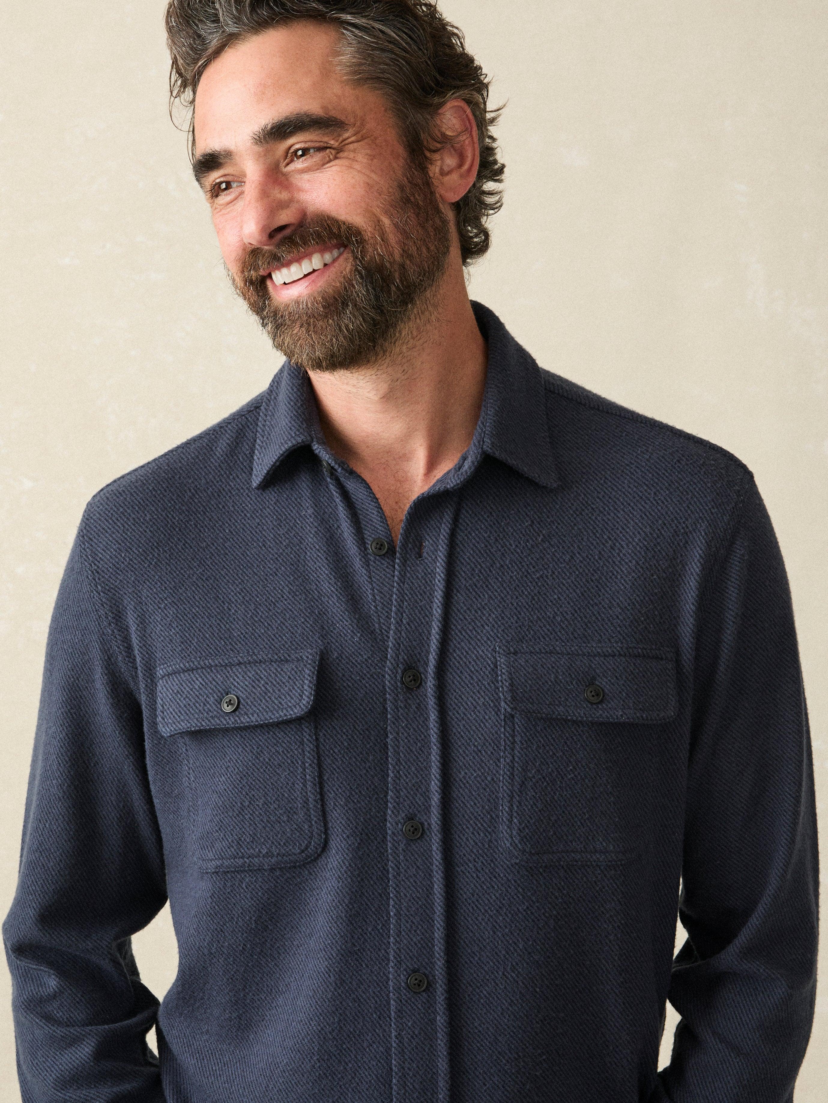 Legend™ Sweater Shirt (Tall) - Brighton Navy Twill Male Product Image