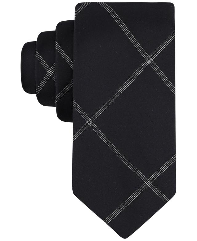 Calvin Klein Mens Printed Windowpane Tie Product Image