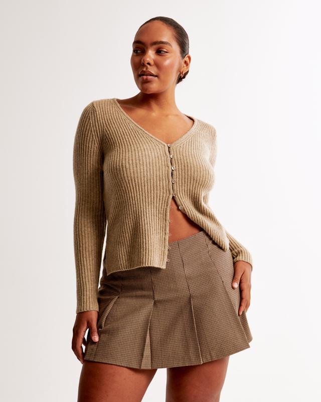 Ribbed Skimming Cardigan Product Image