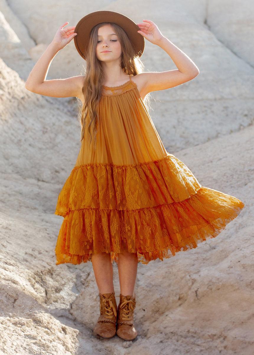 Catrina Dress in Marigold Product Image