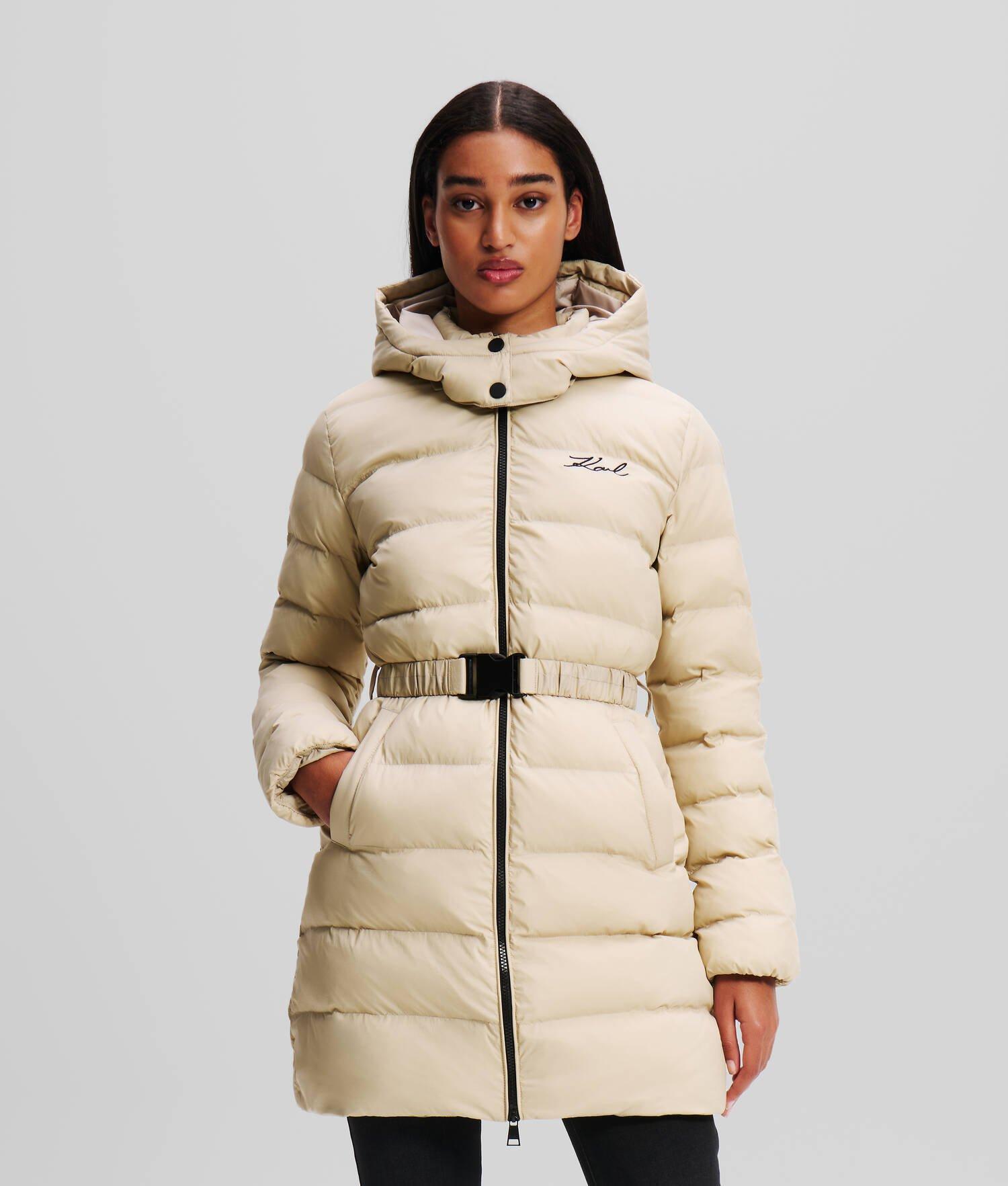 KARL SIGNATURE LONG PUFFER JACKET Product Image