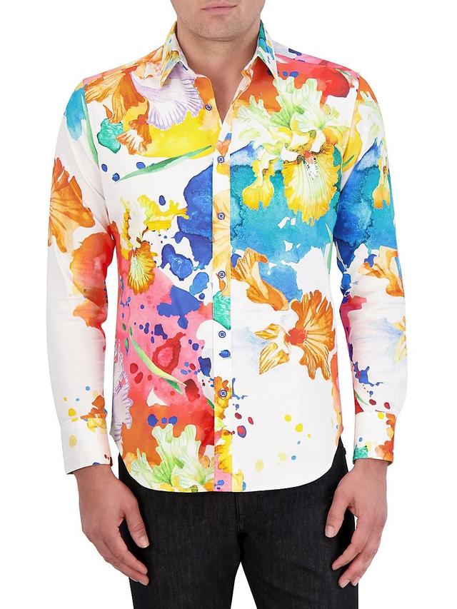 Robert Graham Sorrentine Classic Fit Floral Cotton Button-Up Shirt Product Image