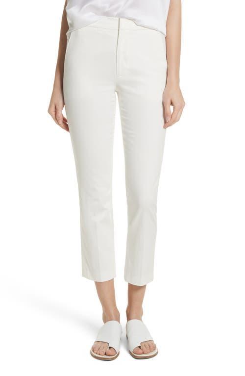 Womens Cropped Cotton Chino Pants Product Image