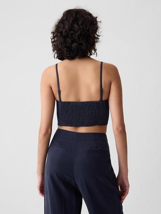 Linen-Cotton Ultra-Cropped Cami Product Image