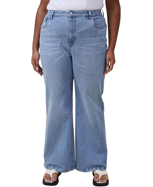 Cotton On Womens Curvy Stretch Wide Jean Product Image