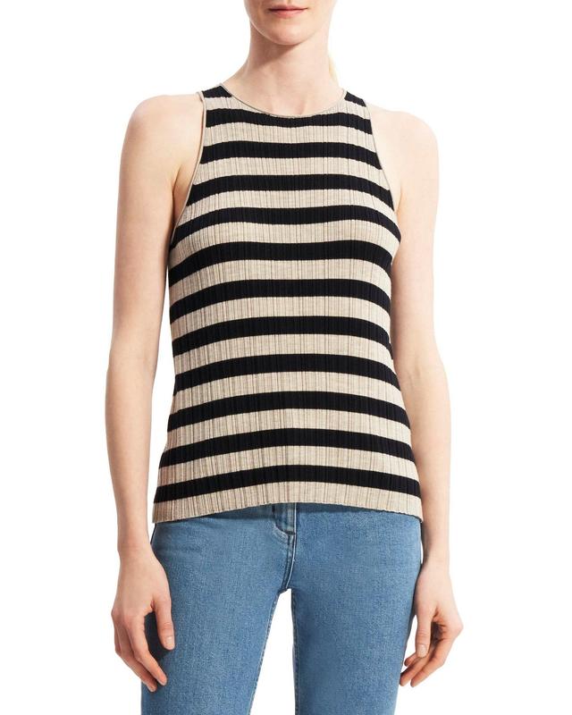 Striped Tank Top in Merino Wool Product Image