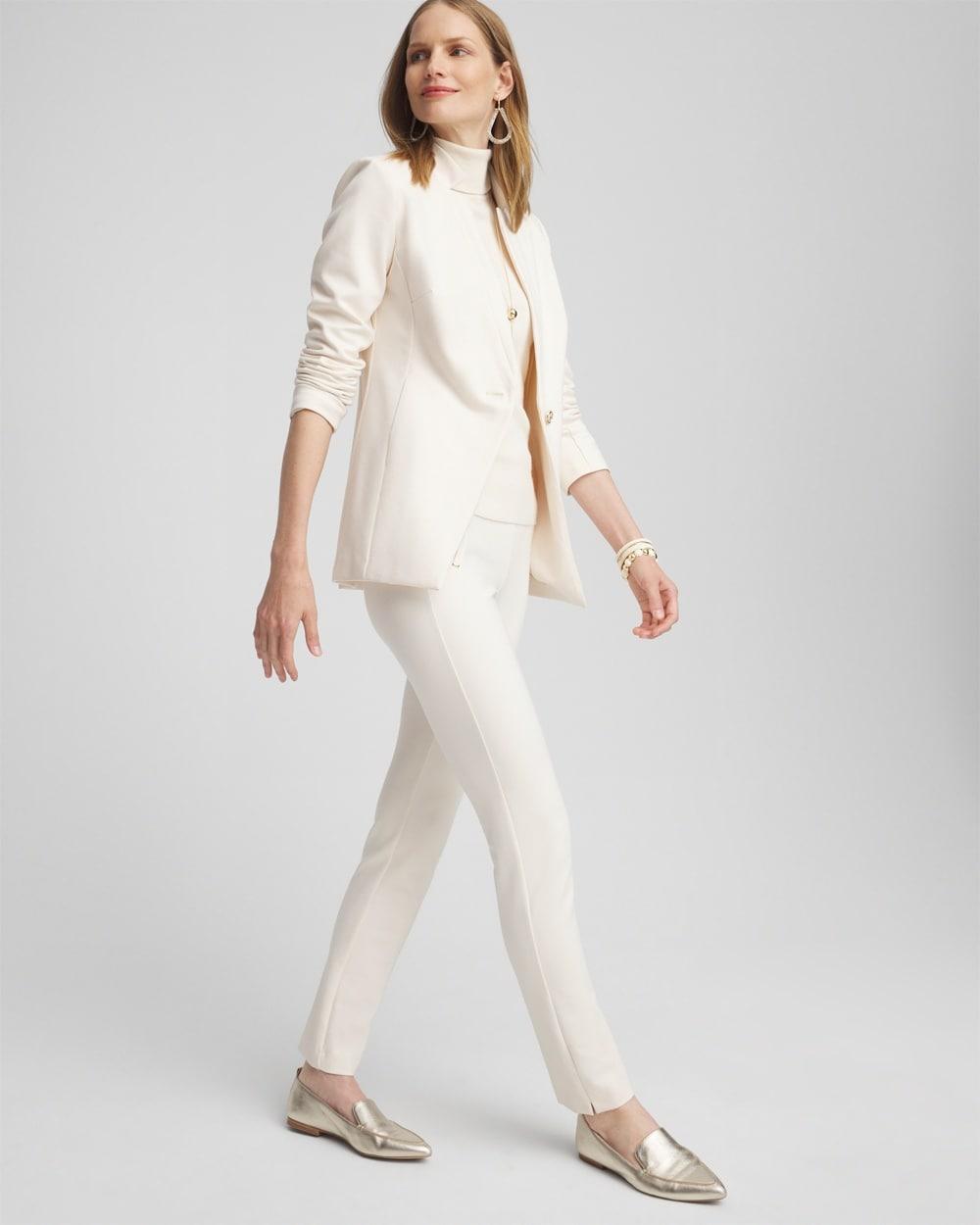 Juliet Ponte Trim Detail Ankle Pants Product Image