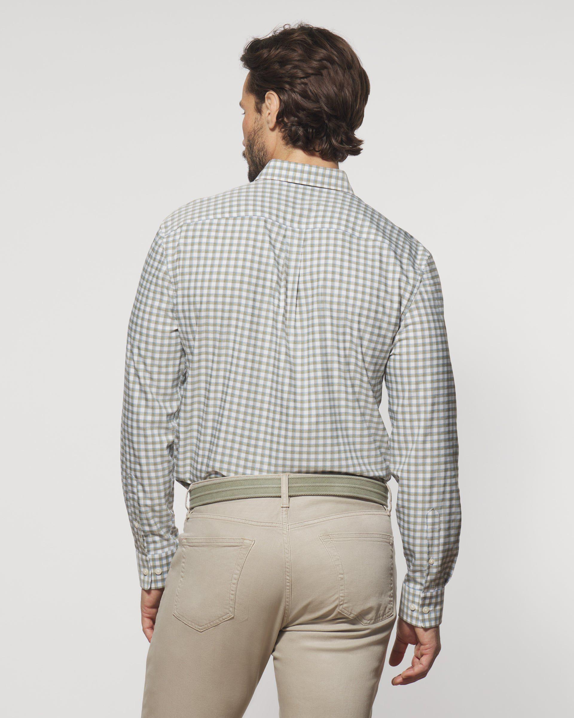 Mead Performance Button Up Shirt Product Image