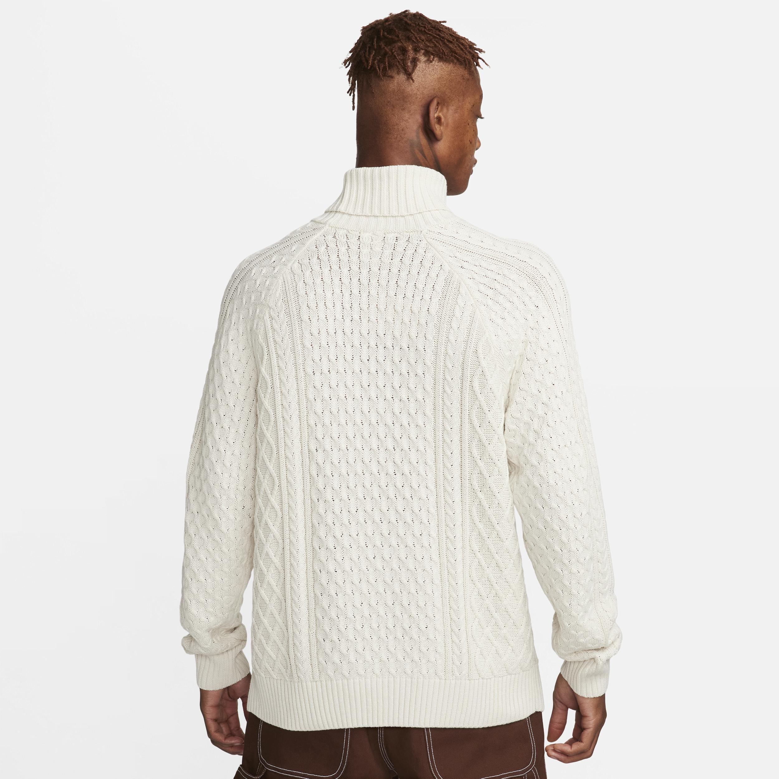 Nike Men's Life Cable Knit Turtleneck Sweater Product Image