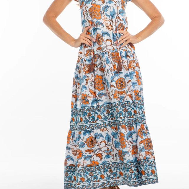 Bindu Anabella Dress-Celeste Orange Product Image