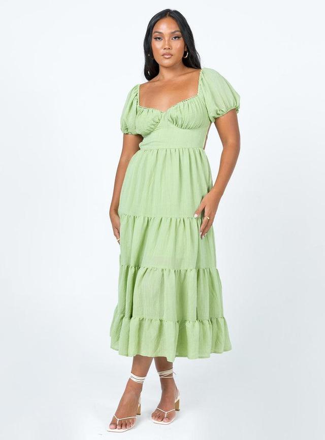 Danny Midi Dress Green Product Image