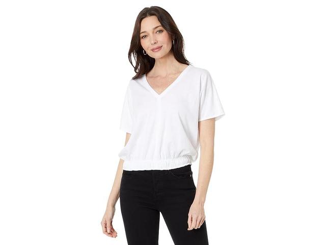 Lilla P Elastic Hem V-Neck Dolman Women's Clothing Product Image