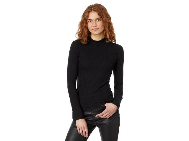 Michael Stars Opal Button Cuff Turtleneck Women's Clothing Product Image