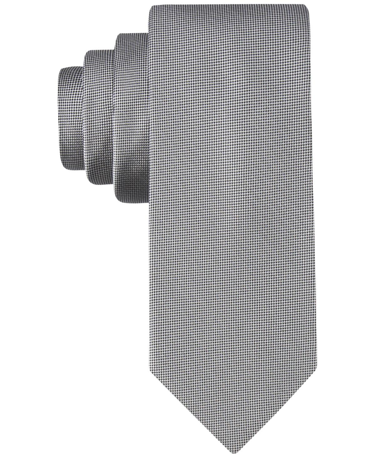 Calvin Klein Mens Silver-Spun Solid Tie Product Image