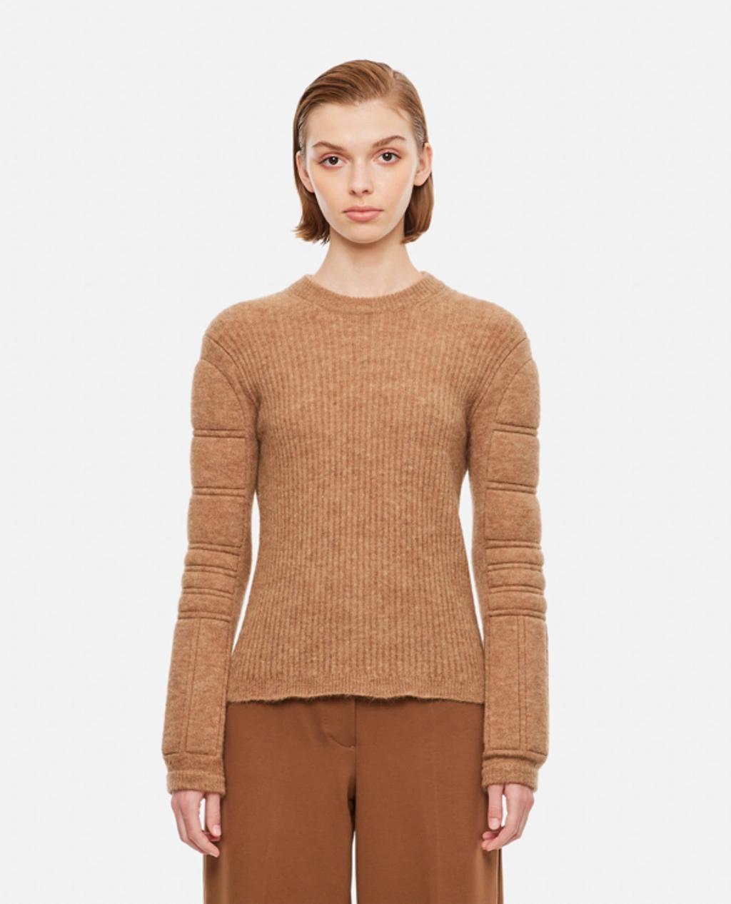 Smirne Padded Mohair Blendsweater In Beige product image