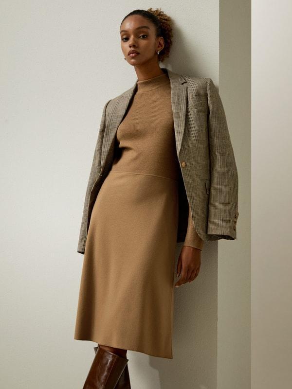 Slim Fit Wool Dress Product Image