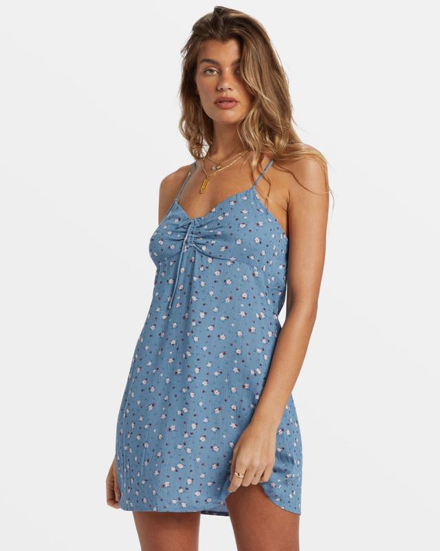 Sun Chaser Mini Slip Dress - Blue Shadow Female Product Image