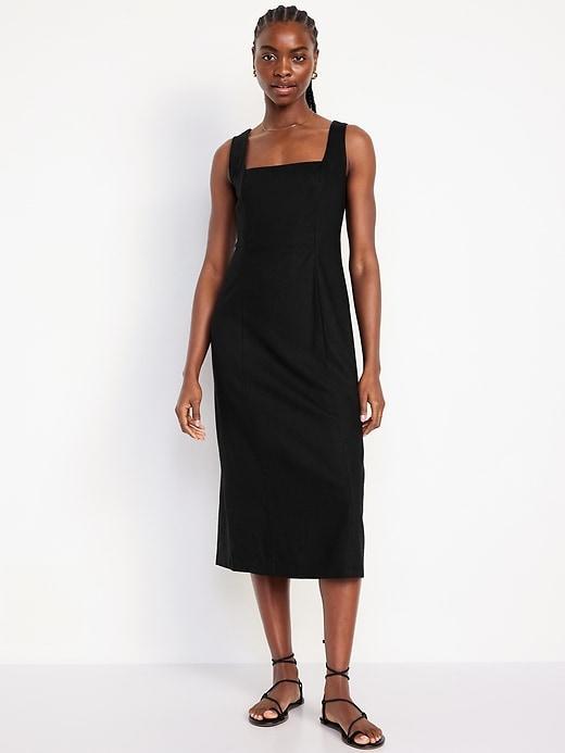 Sleeveless Square-Neck Midi Dress product image