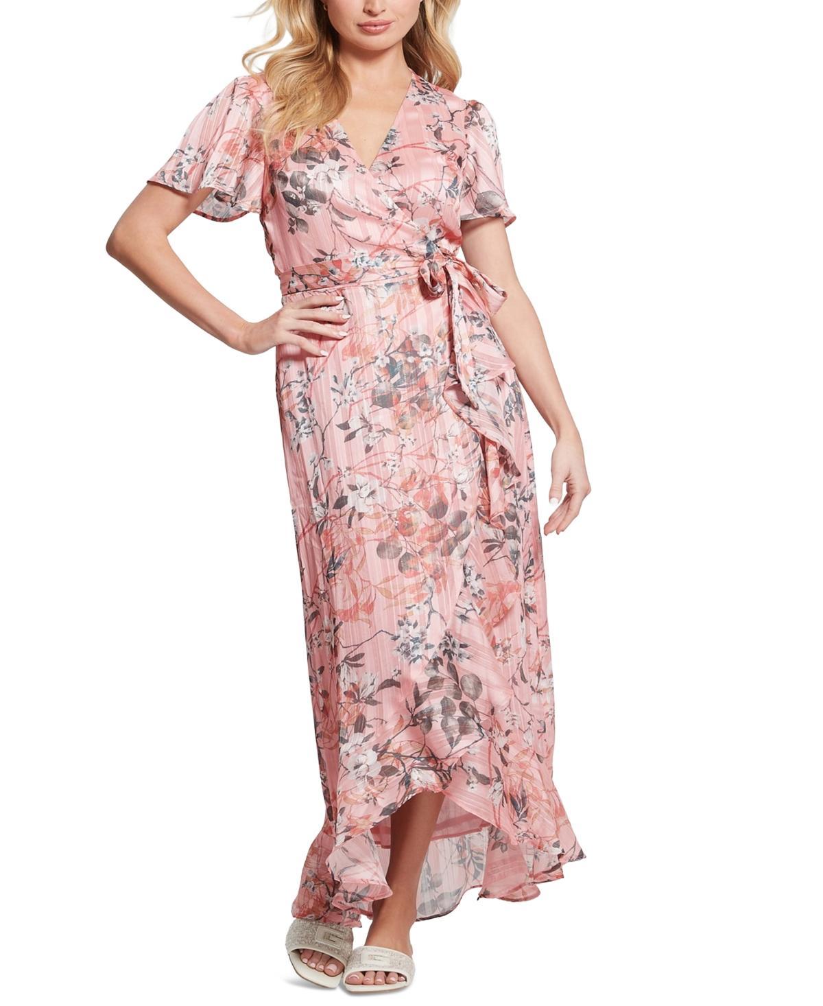 Women's Juna V-Neck Flutter-Sleeve Maxi Dress Product Image