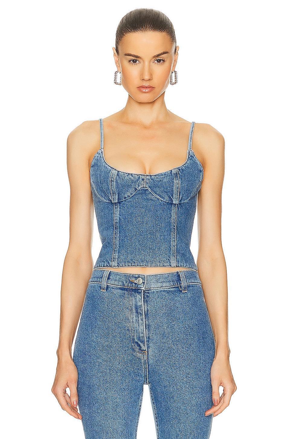 Magda Butrym Denim Tank Top product image