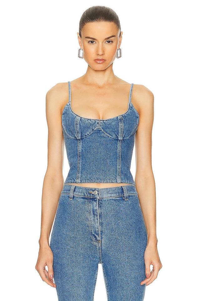 Magda Butrym Denim Tank Top Product Image