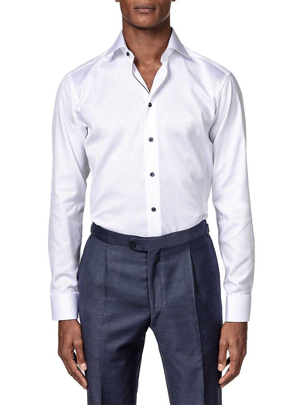 Eton Contemporary Fit Twill Dress Shirt Product Image