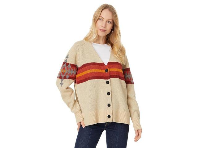 Pendleton Oversized Graphic Cardigan (Vintage Multi) Women's Sweater Product Image