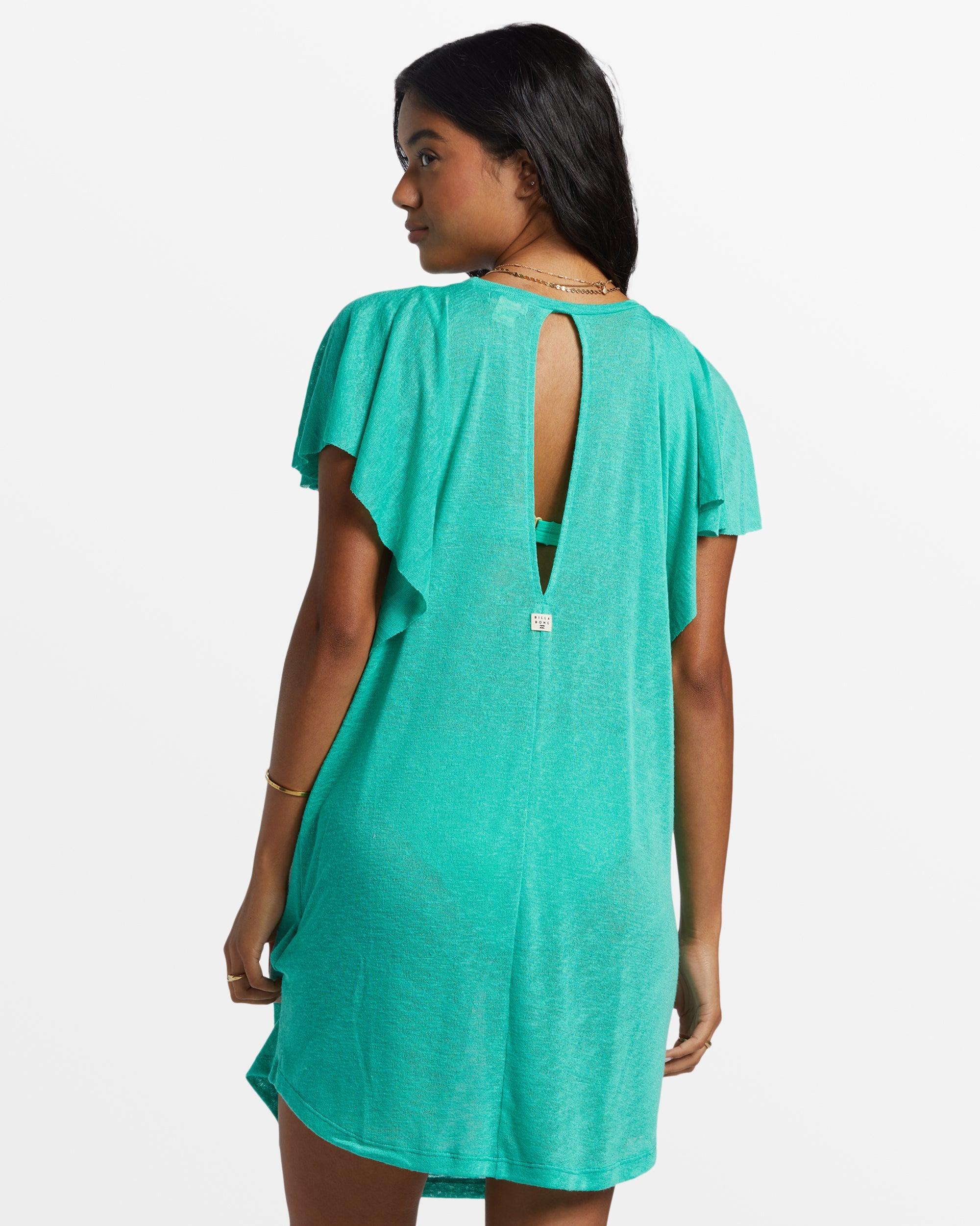 Out For Waves Cover-Up Dress - Tropical Green Female Product Image