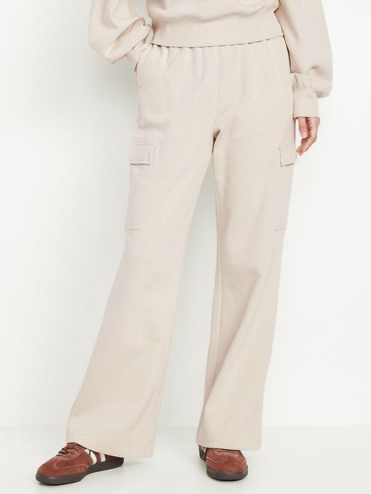 Extra High-Waisted SoComfy Cargo Wide-Leg Sweatpants Product Image