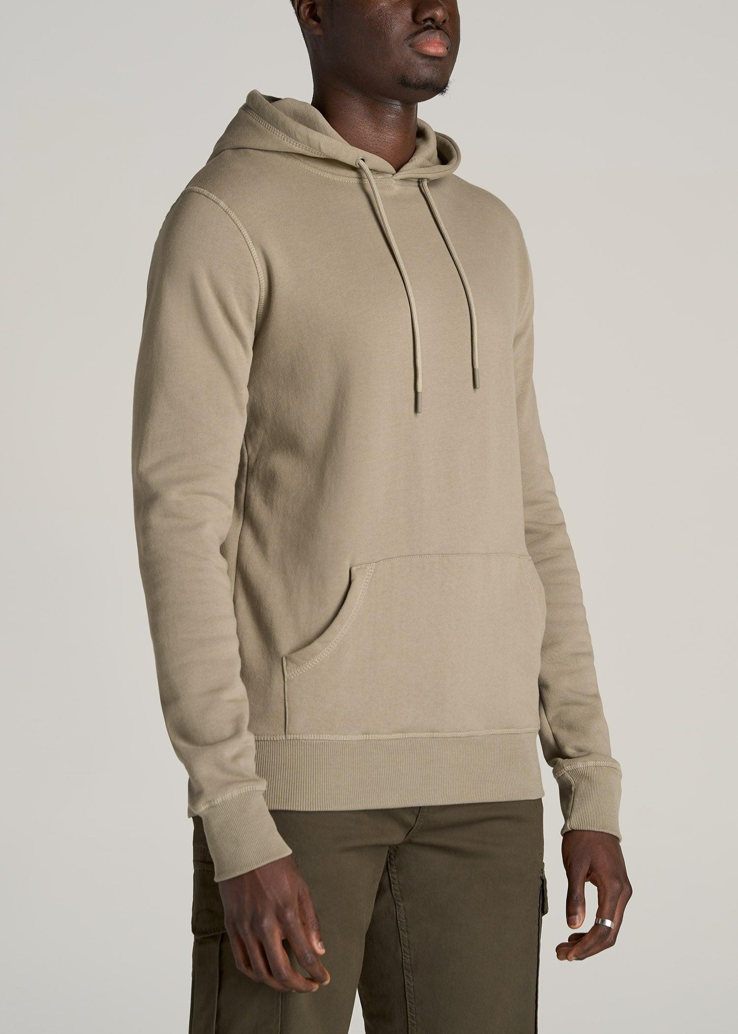 Wearever Fleece Pullover Men's Tall Hoodie in Khaki Male Product Image