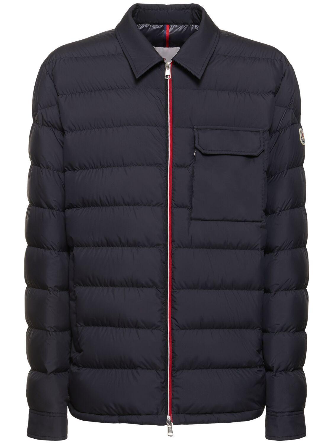 MONCLER Fazzon Tech Down Jacket In Navy Product Image