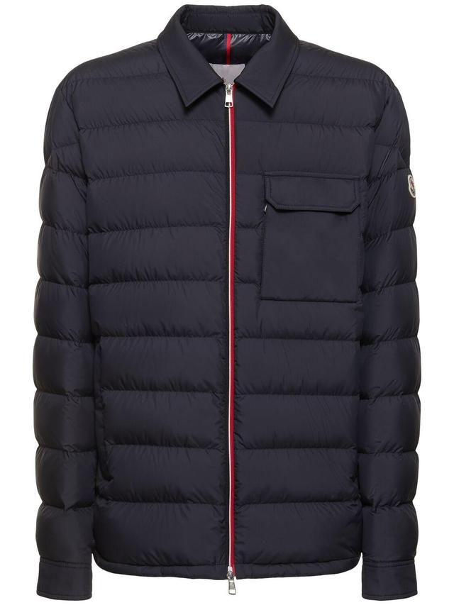 MONCLER Fazzon Tech Down Jacket In Navy Product Image