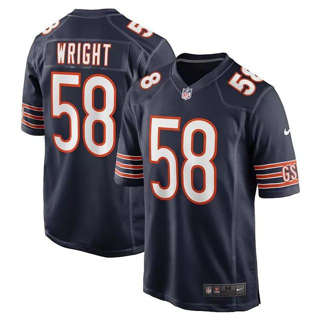 Darnell Wright Chicago Bears Men's Nike NFL Game Football Jersey Product Image