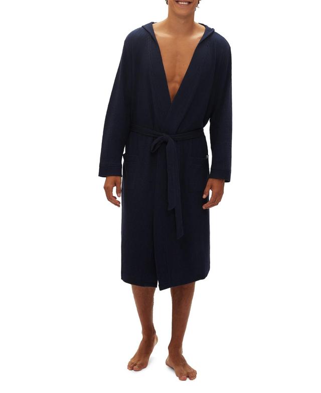 Gap Mens Hooded Waffle-Knit Robe Product Image