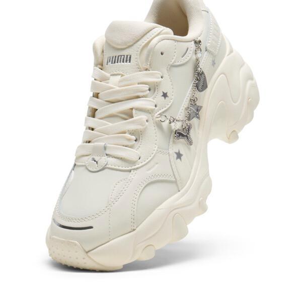 PUMA Pulsar Wedge Chain Women's Sneakers in Frosted Ivory/Silver Product Image