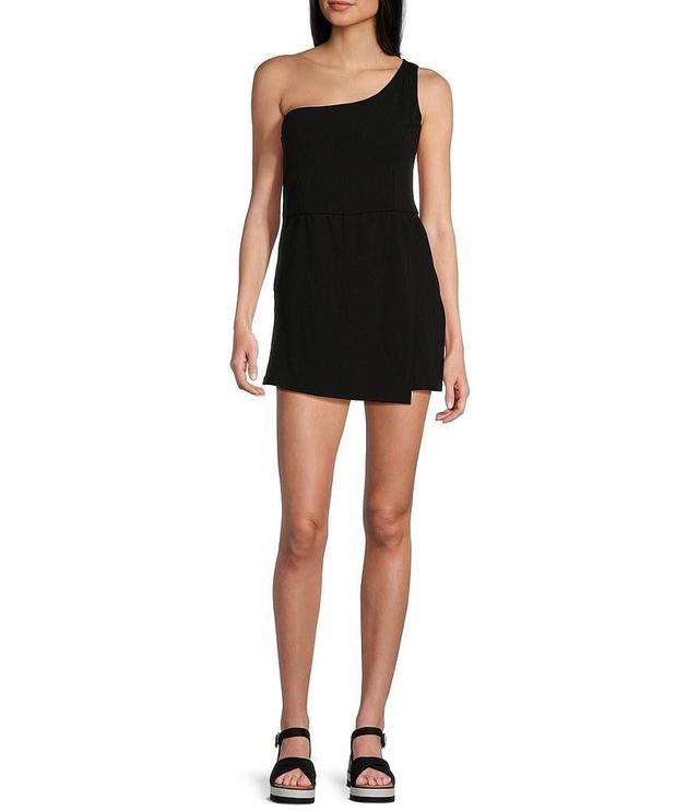 Moa Moa Sleeveless One Shoulder Romper Product Image