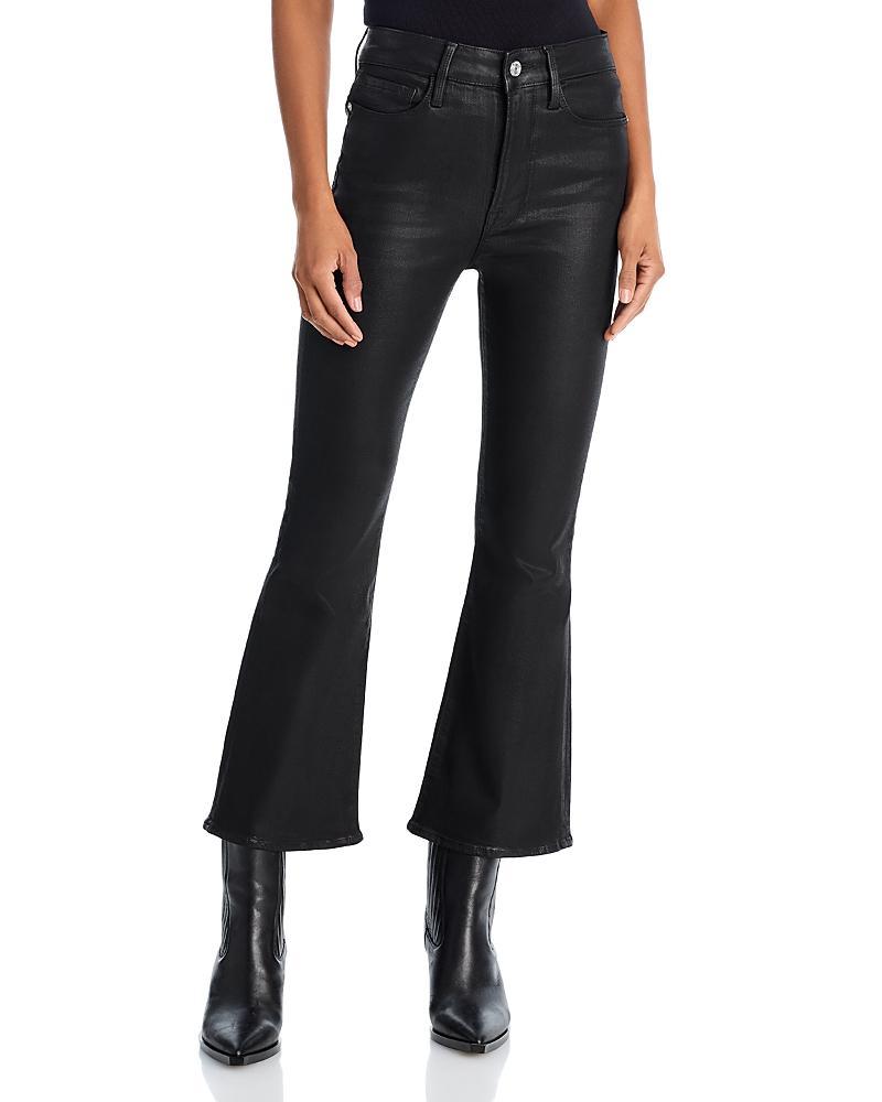 FRAME Le Crop Flare Coated Jeans Product Image