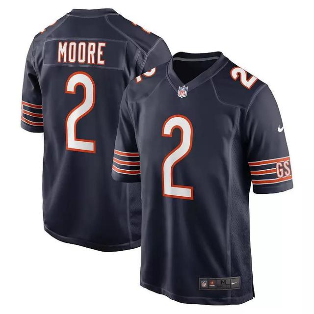 Mens Nike D.J. Moore Chicago Bears Team Color Game Jersey Blue Product Image