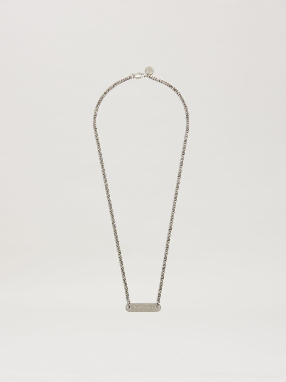 Logo Plate Necklace on Sale - Palm Angels® Official  Product Image