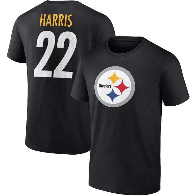 Mens Fanatics Branded Najee Harris Pittsburgh Steelers Player Icon T-Shirt Product Image