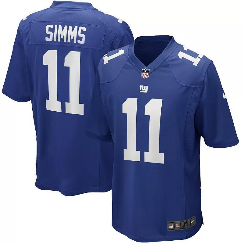 Mens Nike Phil Simms Royal New York Giants Game Retired Player Jersey Product Image